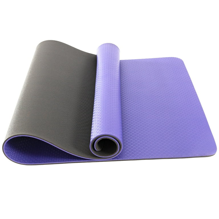 All Purpose Extra Thick Purple Fitness & Exercise 24 in. x 68 in. Yoga Mat with Carrying Strap All Purpose Extra Thick Purple Fitness & Exercise 24 in. x 68 in. Yoga Mat with Carrying Strap