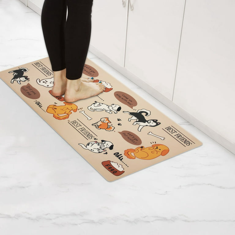 Non-Slip Waterproof Kitchen floor mats 4/5 Thick Anti fatigue kitchen Mat  Rugs