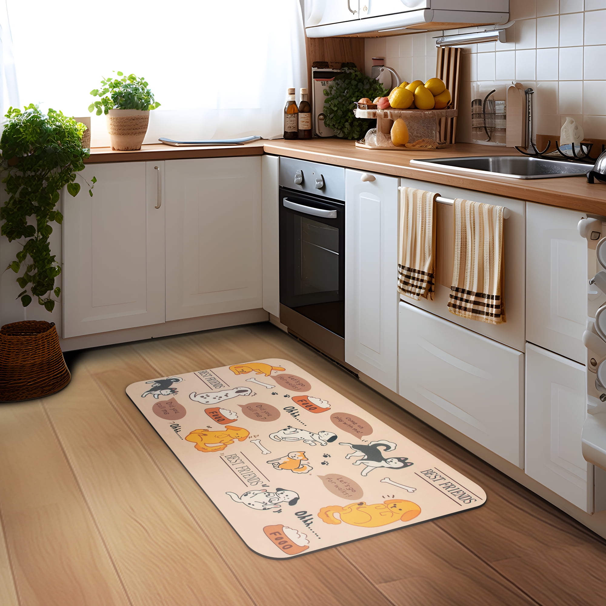 Ray Star Kitchen Floor Mats 19.7"X31.5"X0.31" Non Slip Waterproof Kitchen Mats and Rugs Heavy Duty Ergonomic Comfort Mat Anti Fatigue Mats for Kitchen Floor…