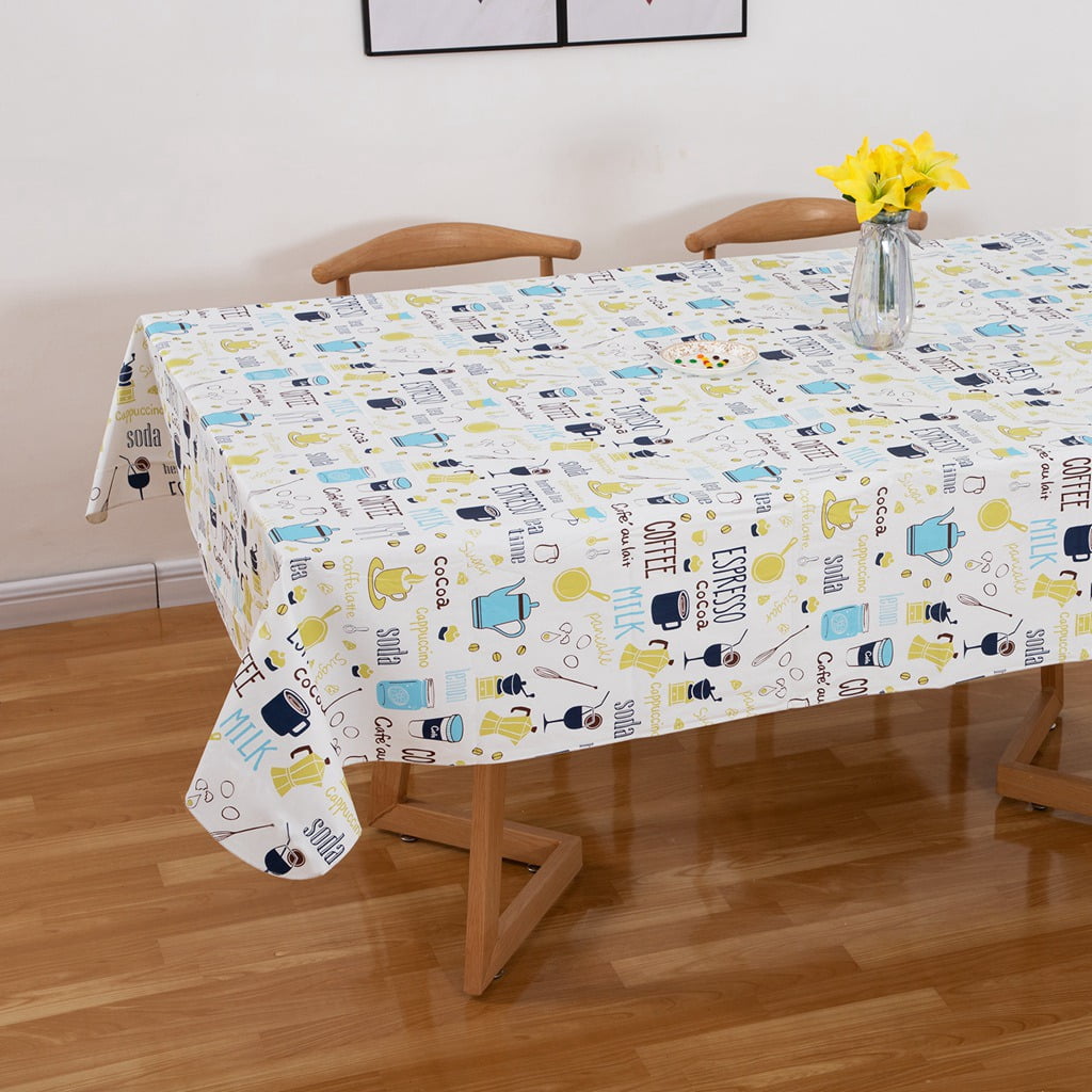 Ray Star Vinyl Party Tablecloths 52x70in Spring Tablecloth Plastic