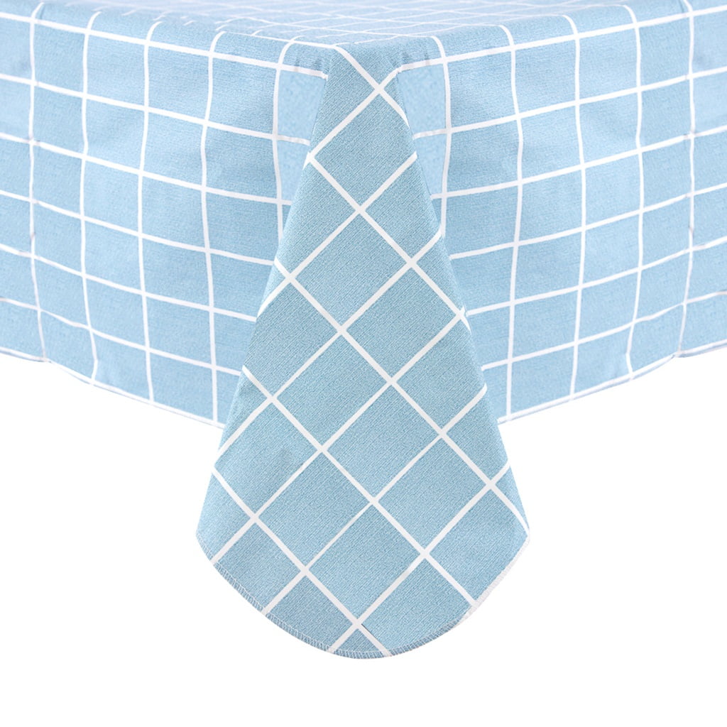 Ray Star Vinyl Tablecloths 52x70 Spring Tablecloth Plastic Picnic Outdoor and Camping Waterproof Oilcloth Table Cover for Rectangle Tables