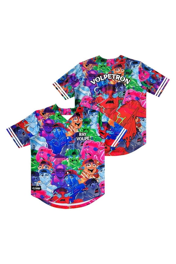 Ray Volpe Volpetron Baseball Jersey Hip Hop Short Sleeve V-neck Cosplay 3D Shirts