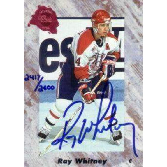 Ray Whitney certified autograph 1991 Classic card