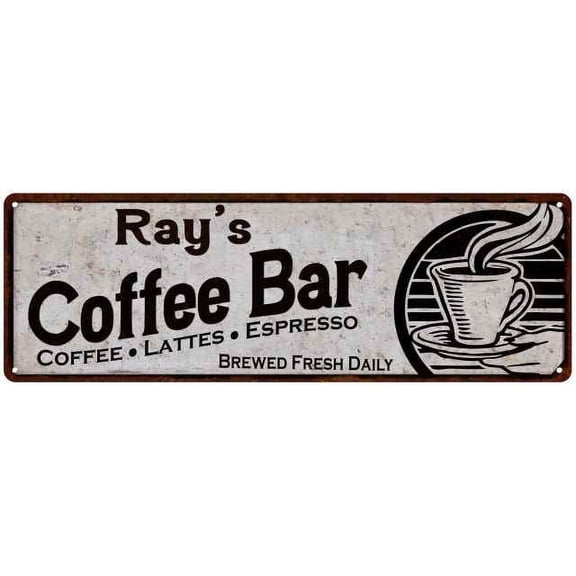 Ray's Coffee Bar Sign Kitchen Decor 6x18 106180007337