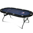 thumbnail image 1 of RayChee 10 Player Foldable Poker Table,Texas Holdem Table for Game Room with Padded Rails and Cup Holders,No Assembly Required, 1 of 7