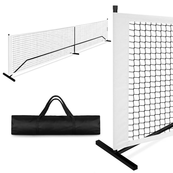 RayChee 22 ft Deluxe Heavy Duty Pickleball Net Tennis Net with Carry Bag Strong Steel Frame