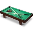 thumbnail image 1 of RayChee 36in Mini Tabletop Pool Set Portable Billiards Game, Includes Game Balls, Sticks, Chalk, Brush and Triangle for the Family, Office, Party (Light Woodgrain), 1 of 6