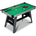RayChee 4Ft Pool Table, Portable Billiard Table for Kids and Adults