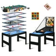 thumbnail image 1 of RayChee 48" Multi Game Tables 15-in-1 Combo Tabletop w/Foosball, Air Hockey, Pool, Ping Pong, Basketball, Chess, Poker, Bowling, Shuffleboard for Family Fun, 1 of 8