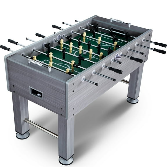 RayChee 55" Foosball Table, Soccer Game Table Football Arcade with Leg Levelers & Heavy-Duty Legs for Indoor Game Room (Grey)