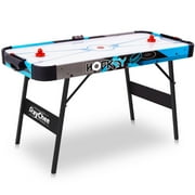 RayChee 56-inch Air Hockey Game Table with 2X Stronger Motor, Digital Scoreboard, and Accessories-Blue for Kids Family