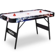 RayChee 56in Folding Air Hockey Table, Hockey Table Gaming Set for Game Room w/2 Pucks, 2 Pushers, 12V Motor for Kids Family