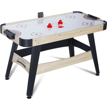 RayChee Air Hockey Table, Indoor Powered Hockey Game Table for Adults and Kids w/2 Pucks, 2 Pushers, Digital LED Scoreboard, Powerful 12V Motor