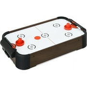 RayChee Table Top Air Hockey Table for Kids, Teens, and Adults, Portable Mini Tabletop Air Hockey Game w/Powerful Air, 2 Pushers, 2 Air Hockey Pucks for Game Room, Living Room