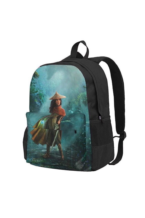 Raya and Last Drago Backpac 16.5In Backpac Hiking Bookpack Bag Daypack Adult