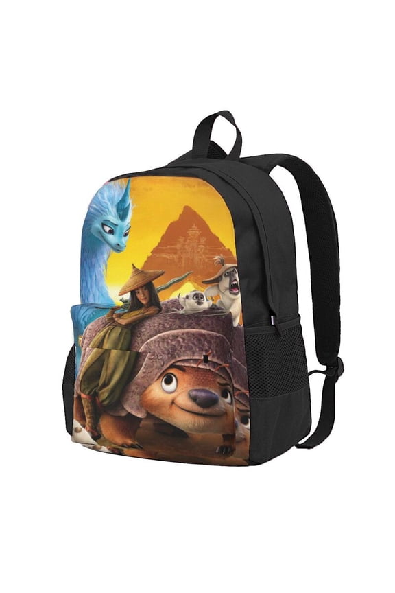 Raya and Last Drago Backpac 16.5In Backpac Hiking Bookpack Bag Daypack Adult