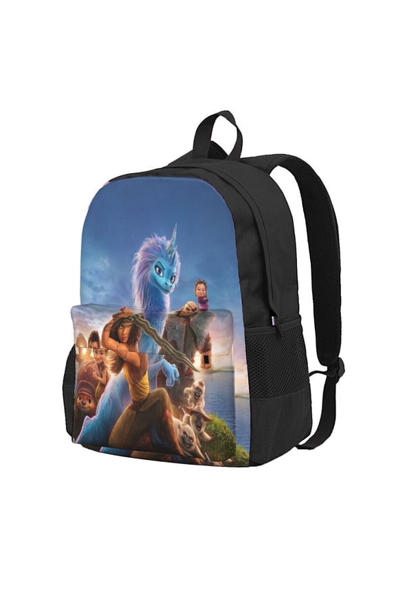 Raya and Last Drago Backpac 16.5In Backpac Hiking Bookpack Bag Daypack Adult