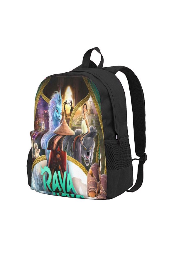 Raya and Last Drago Backpac 16.5In Backpac Hiking Bookpack Bag Daypack Adult