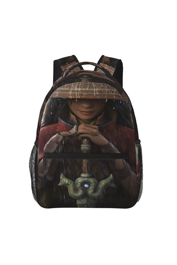 Raya and Last Drago Backpack Cute Cartoon Lightweight Backpacks Portable Outdoor Travel