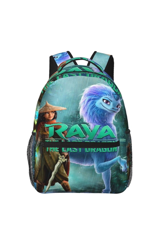 Raya and Last Drago Backpack Cute Cartoon Lightweight Backpacks Portable Outdoor Travel