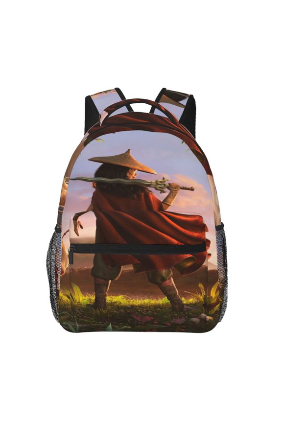 Raya and Last Drago Backpack Cute Cartoon Lightweight Backpacks Portable Outdoor Travel