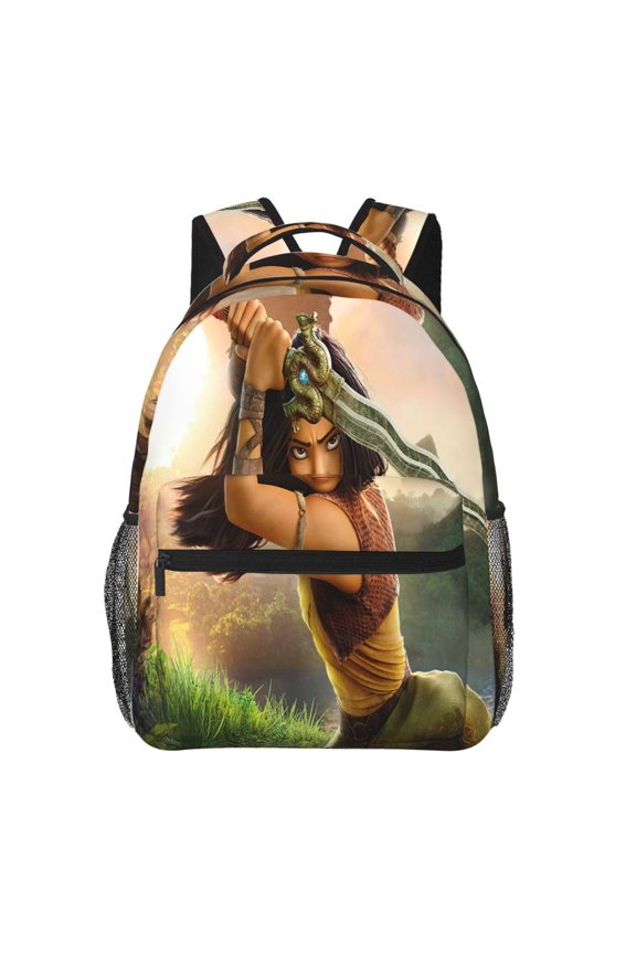 Raya and Last Drago Backpack Cute Cartoon Lightweight Backpacks Portable Outdoor Travel