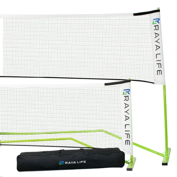 Pickleball & Badminton Net Official Length 22ft x 3ft – Portable Indoor & Outdoor Multi-Sport Net – Weatherproof, Durable, Easy Assembly…