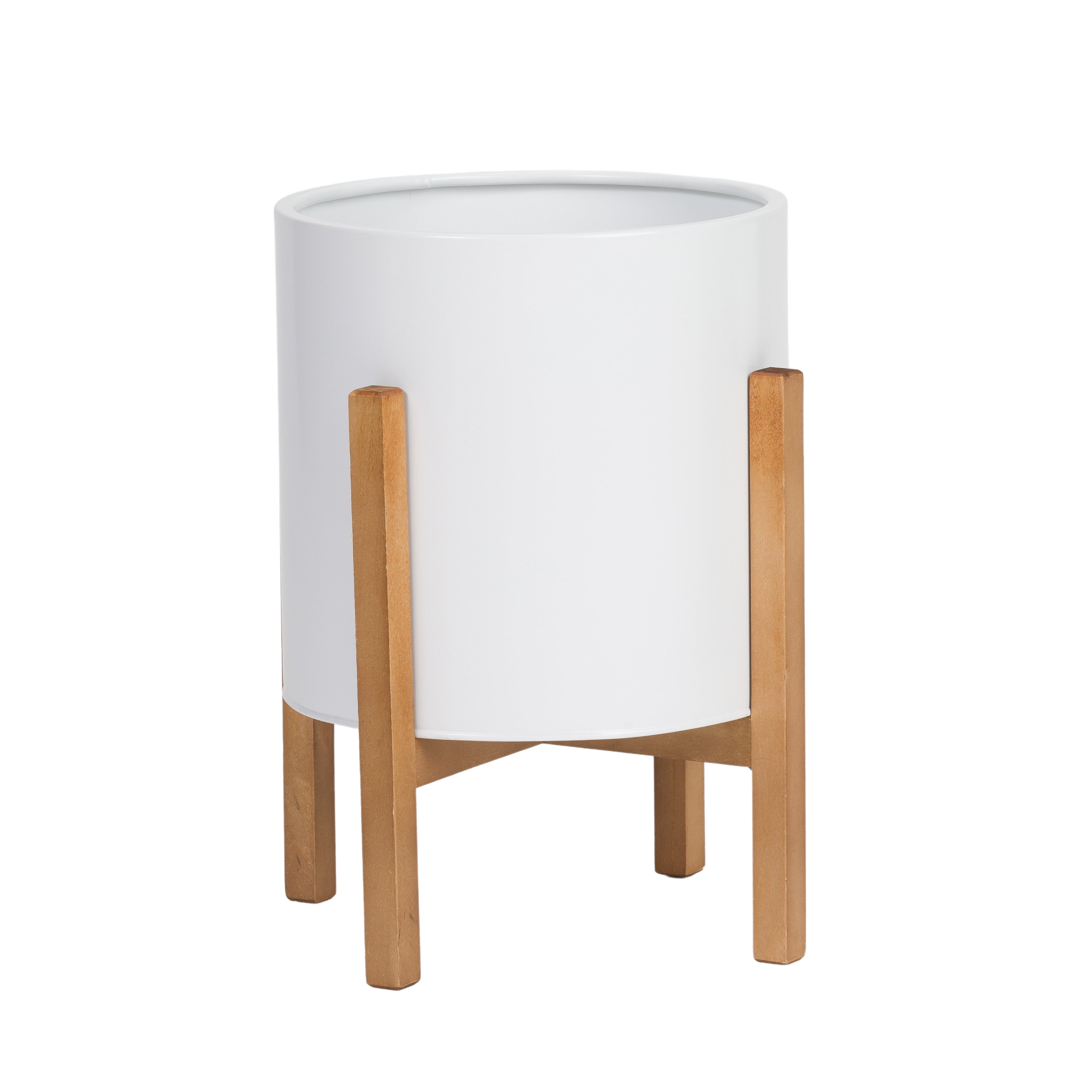 Free Shipping! Raya White Mid-Century Modern Indoor Metal Free Shipping! Raya White Mid-Century Modern Indoor Metal