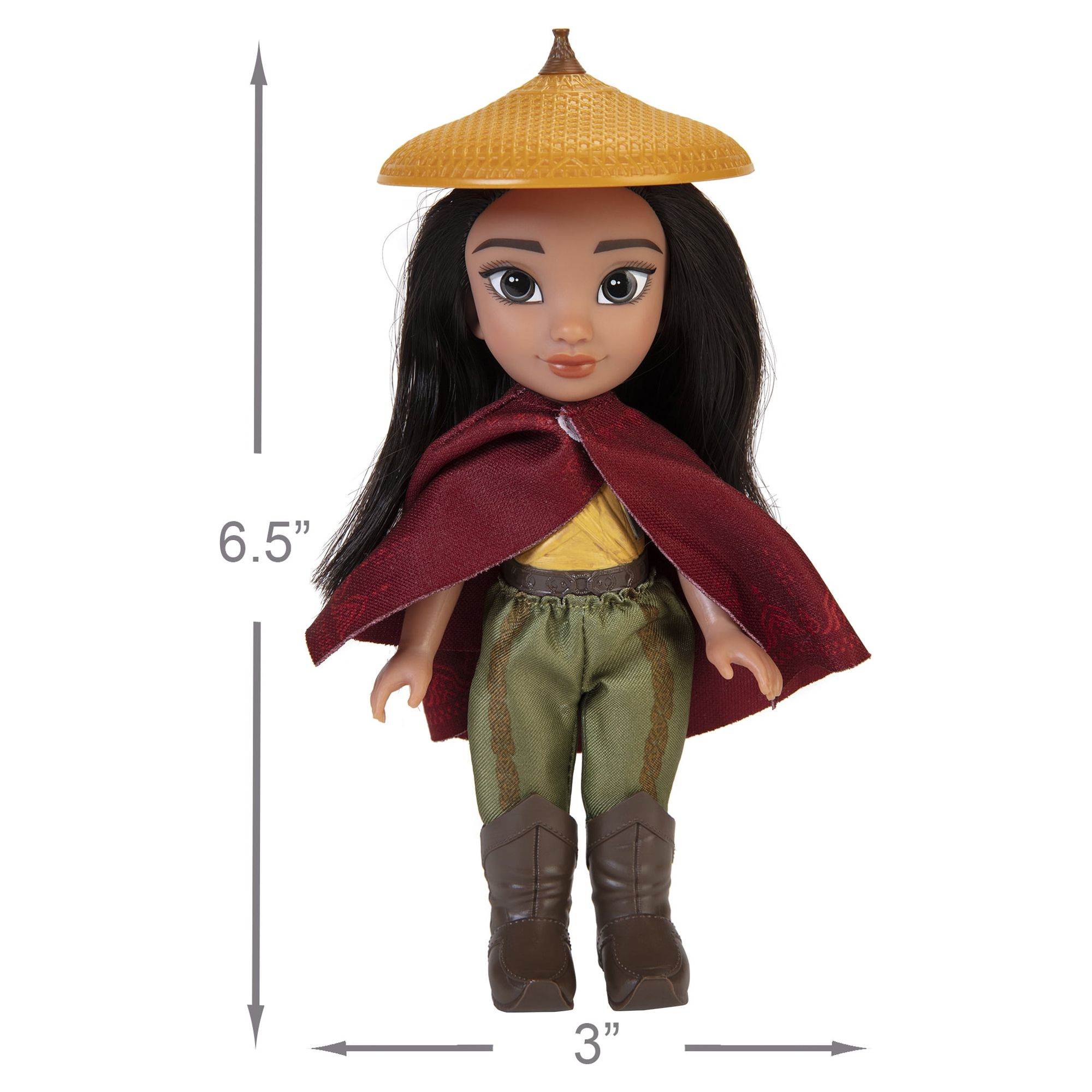 Raya and the Last Dragon 6" Petite Raya Doll Playset, 5 Pieces Included - image 1 of 11