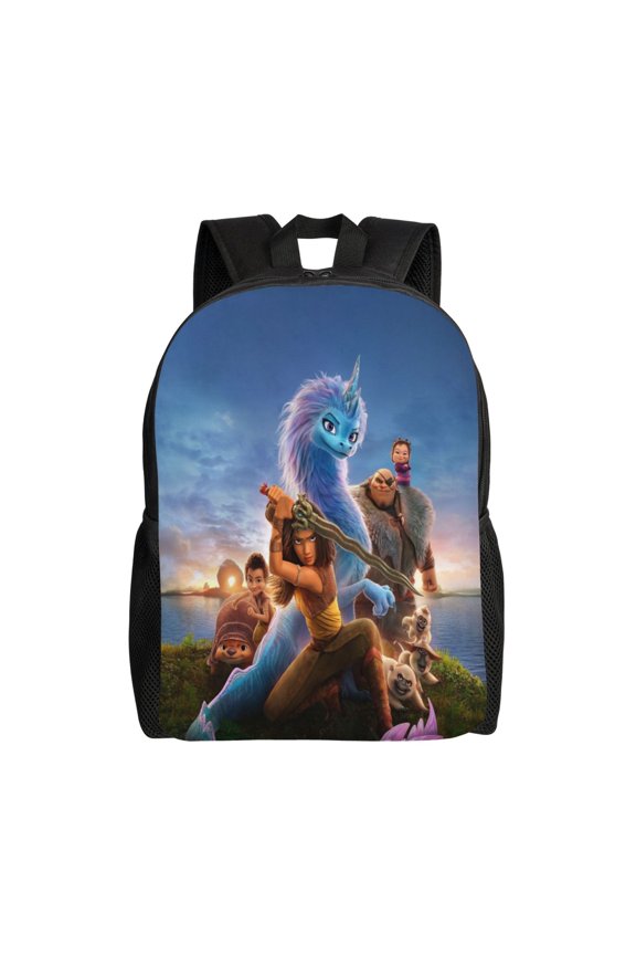 Raya and Last Drago Backpac 16In Backpac Lightweight Sports Travel Laptop Bag Daypack