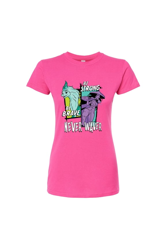 - Be Brave Be Strong Never Waver - Juniors Fitted Graphic T-Shirt