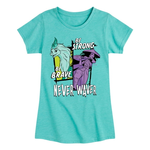 Raya and the Last Dragon - Be Brave Be Strong Never Waver - Toddler & Youth Girls Short Sleeve Graphic T-Shirt