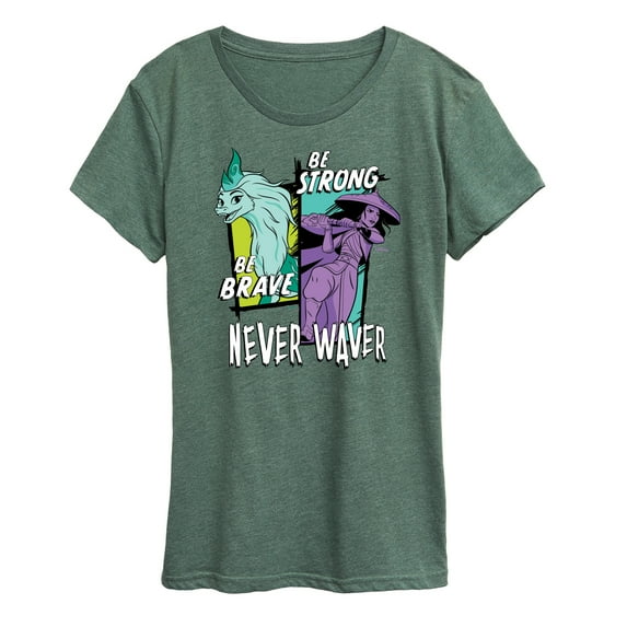 Raya and the Last Dragon - Be Brave Be Strong Never Waver - Women's Short Sleeve Graphic T-Shirt