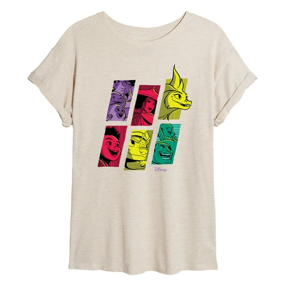 Raya and the Last Dragon - Dragon Tale Character Grid - Juniors Ideal Flowy Muscle T-Shirt