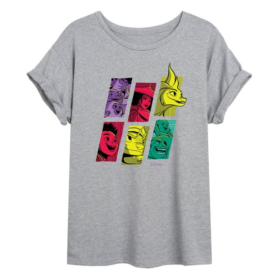 Raya and the Last Dragon - Dragon Tale Character Grid - Women's Oversized T-Shirt