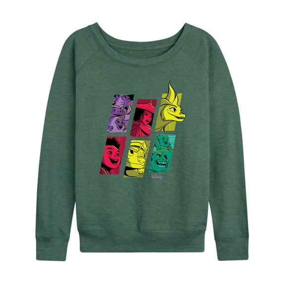 Raya and the Last Dragon - Dragon Tale Character Grid - Women's Lightweight French Terry Long Sleeve Shirt