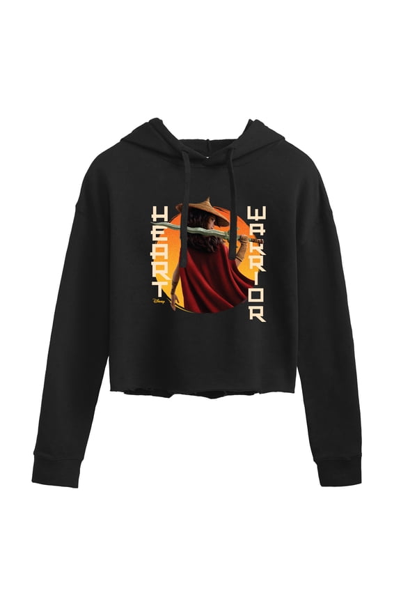 - Heart Warrior - Juniors Cropped Pullover Hoodie