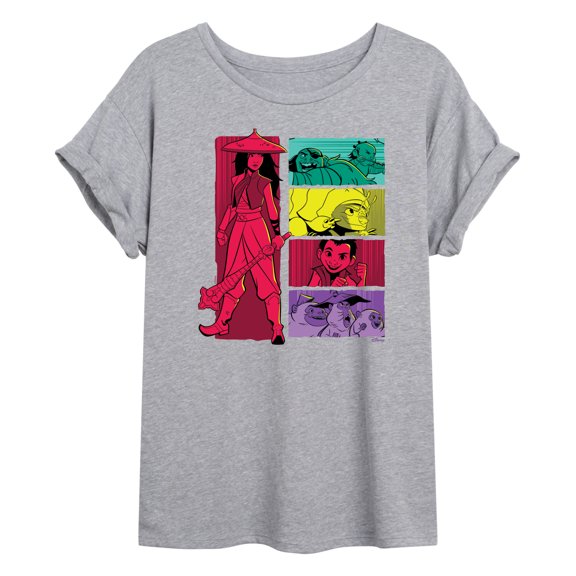 Raya and the Last Dragon - Raya And Friends - Juniors Ideal Flowy Muscle T-Shirt