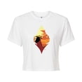 thumbnail image 1 of Raya and the Last Dragon - Raya Silhouette - Juniors Cropped Cotton Blend T-Shirt, 1 of 5