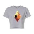 thumbnail image 1 of Raya and the Last Dragon - Raya Silhouette - Juniors Cropped Cotton Blend T-Shirt, 1 of 5