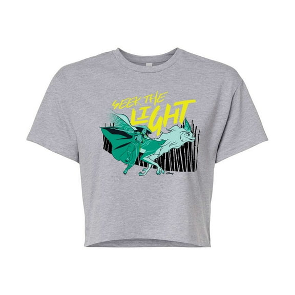 Raya and the Last Dragon - Seek The Light - Juniors Cropped Cotton Blend T-Shirt