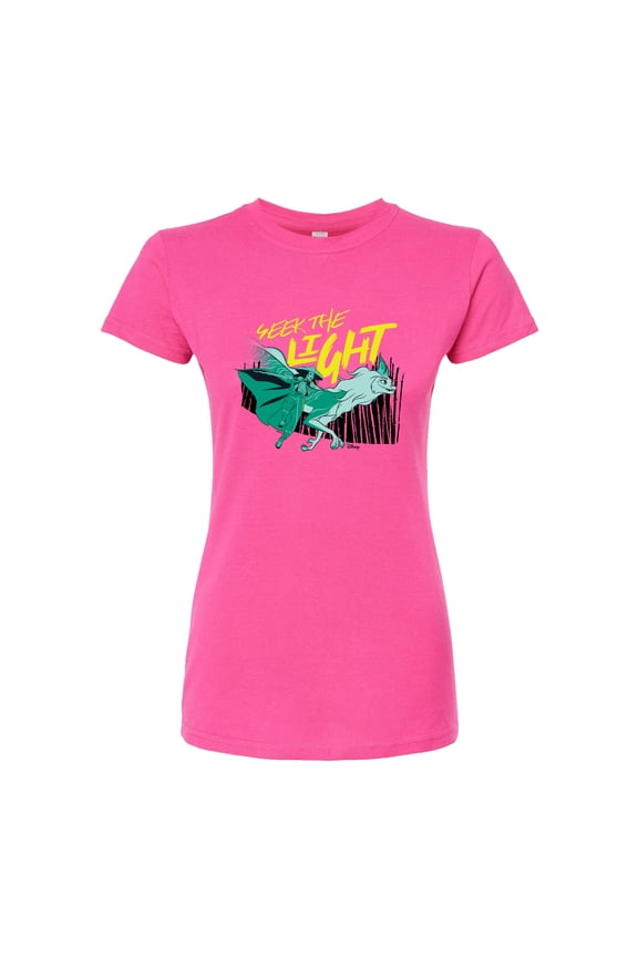 - Seek The Light - Juniors Fitted Graphic T-Shirt