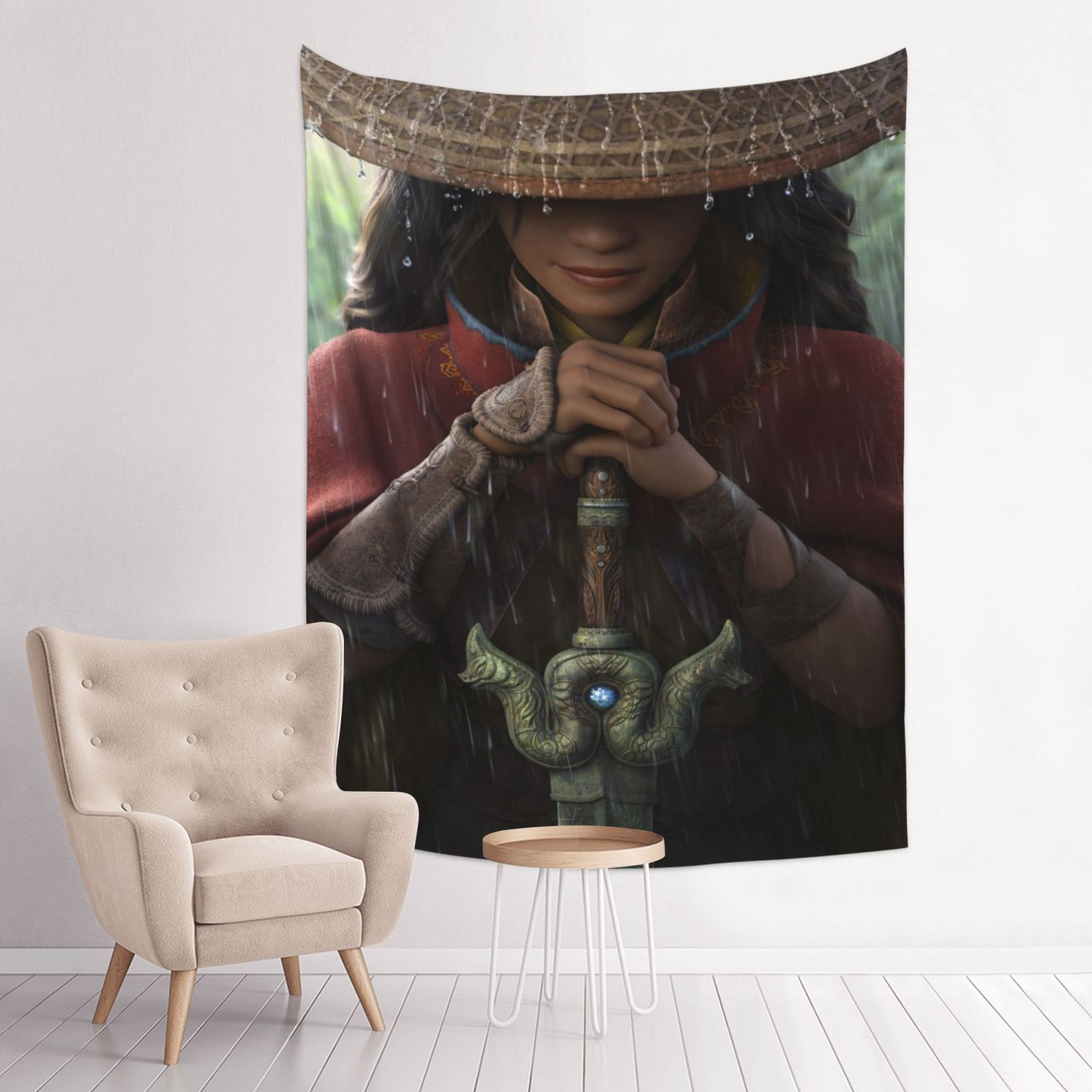 Raya and the Last Dra-go Tapestry Anime Poster Large Background Wall ...