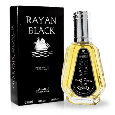Rayan Black - Al-Rehab Eau De Natural Perfume Spray- 50 ml (1.65 fl. oz)