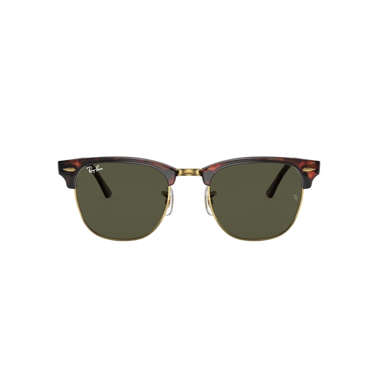 Rayban Clubmaster Classic Sunglasses, Unisex, Tortoise Acetate