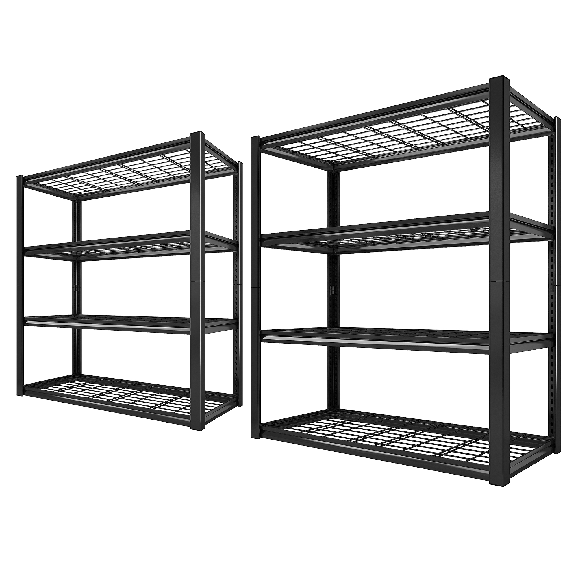 Raybee 2Pack Industrial Storage Shelf Wide Garage Shelving 2200LBS