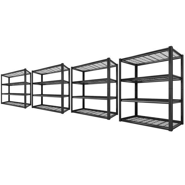 Raybee 4Pack Industrial Storage Shelf Wide Garage Shelving 2200LBS Heavy Duty Shelving Units
