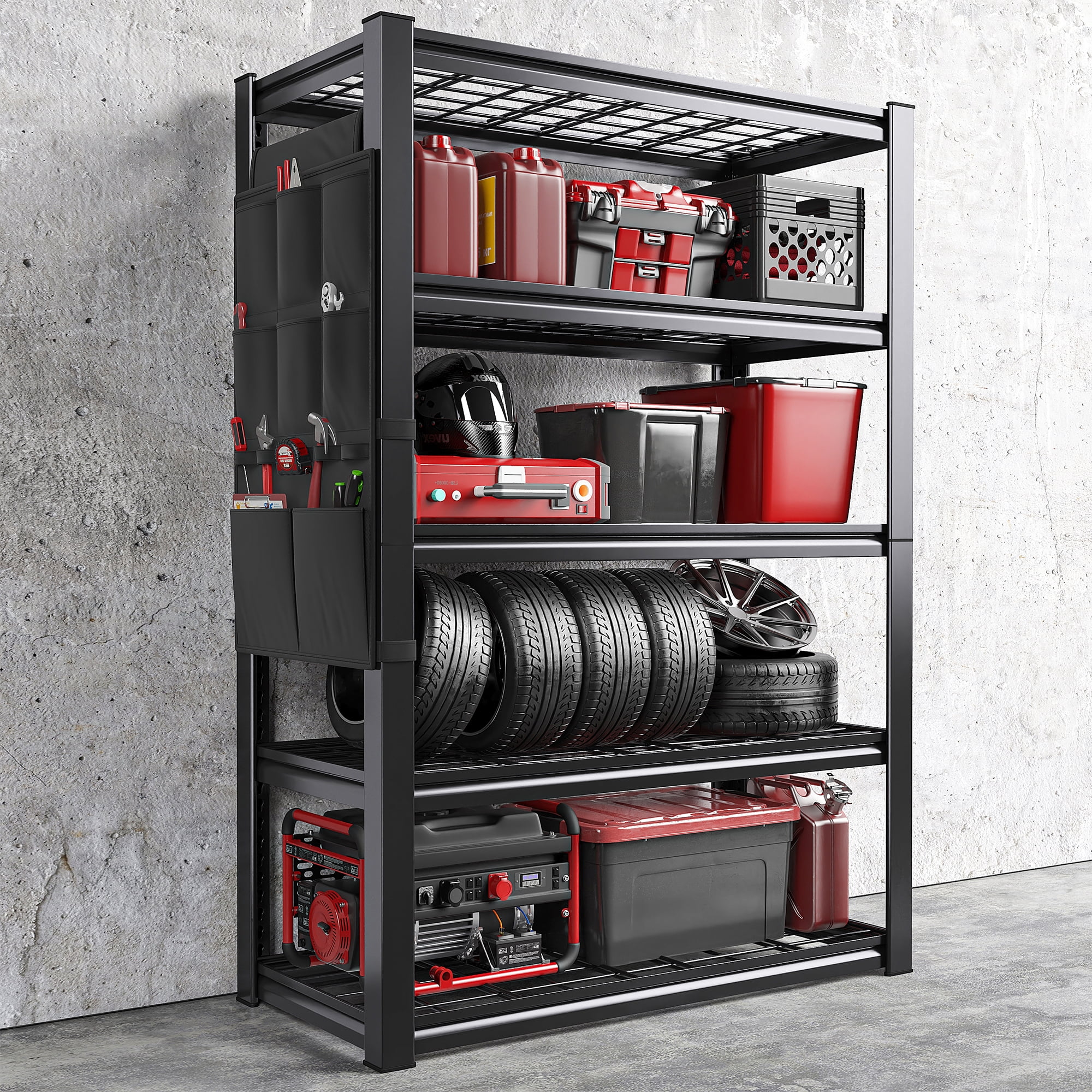 Raybee Garage Shelves Heavy Duty Shelving Unit 2000LBS Storage Shelves