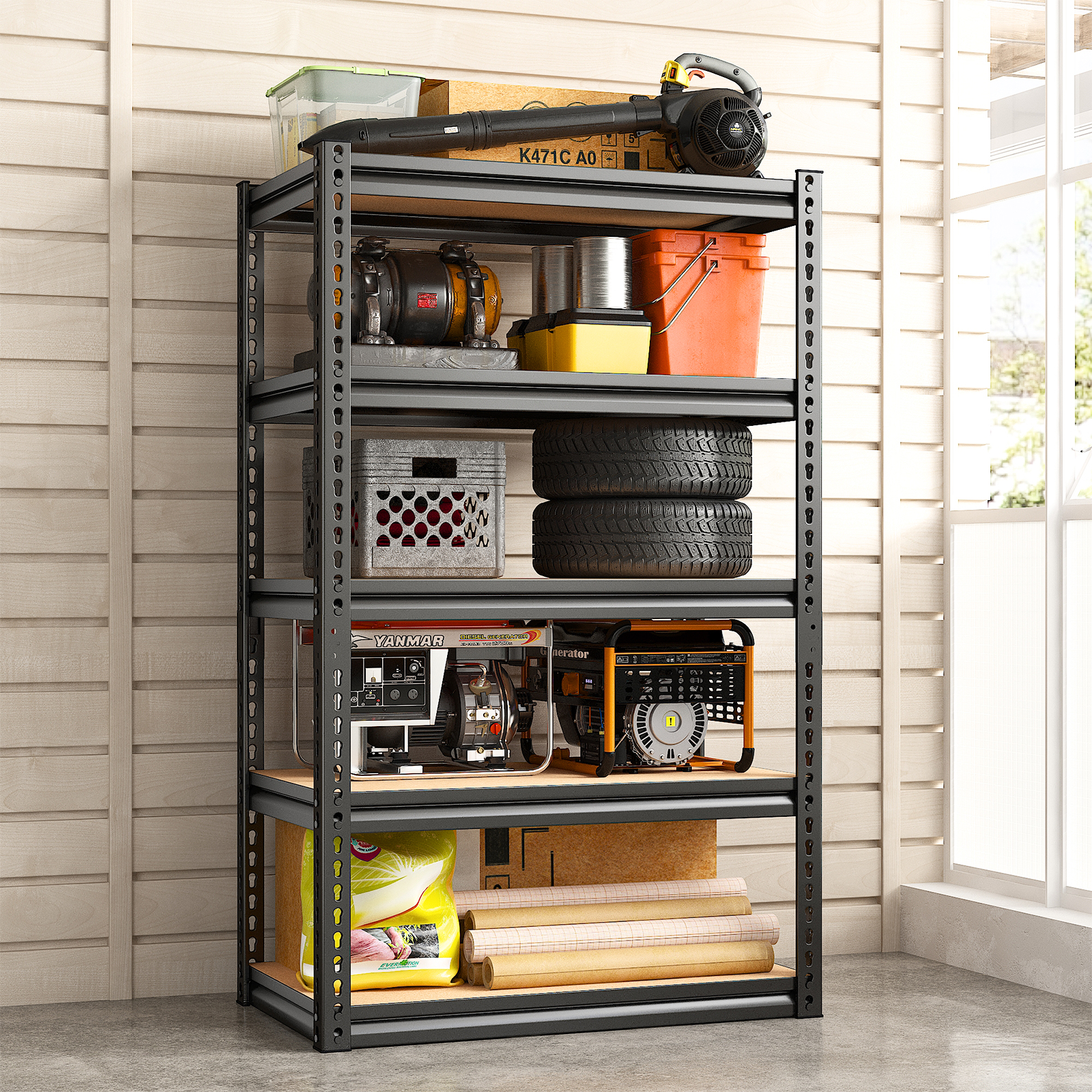 Raybee Garage Shelving Heavy Duty Shelves for Storage 1500LBS Garage