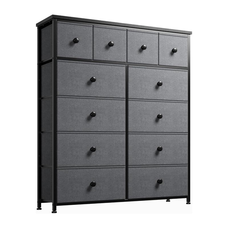 RaybeeFurniture Space-saving Dresser with 12 Drawers, Stylish Home ...